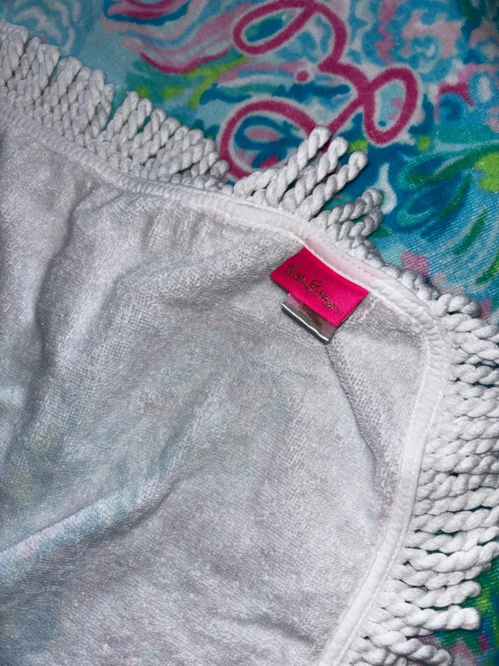 Lilly Pulitzer Blue Ibiza Aqua La Vista Towel Blanket